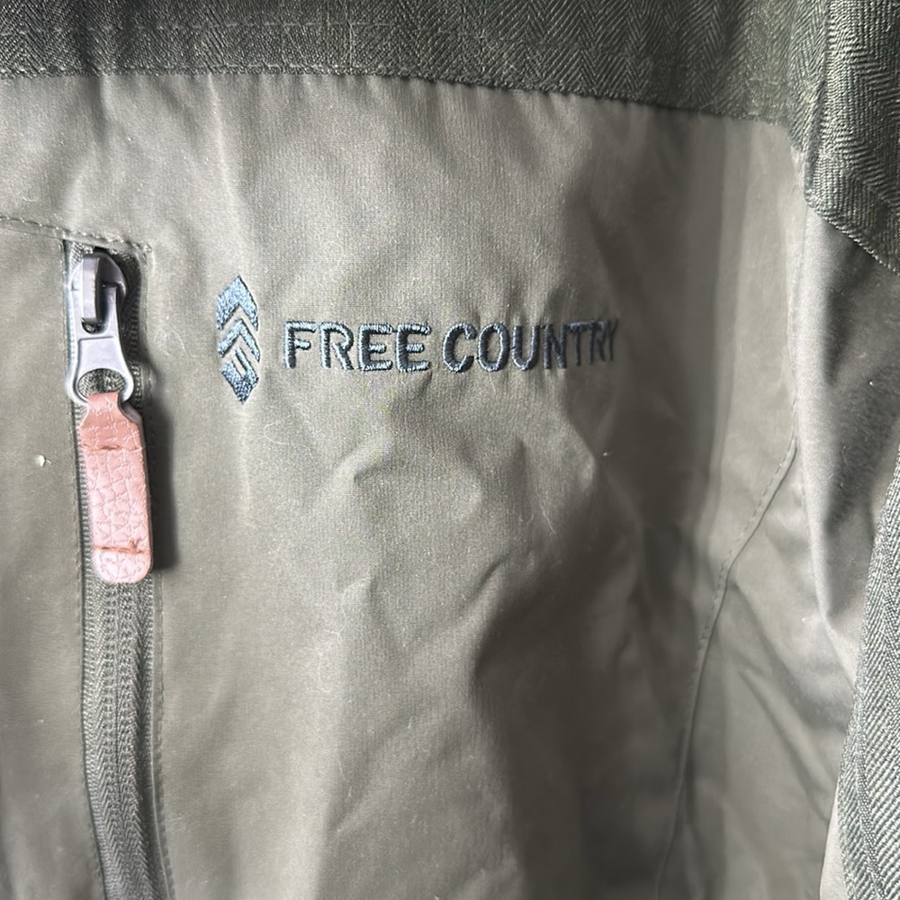 Free Country Olive Green Men’s Jacket Large 42-40 - Picture 2 of 7